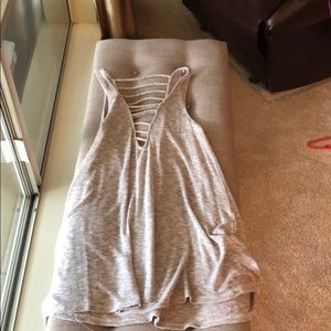 Cream colored dress/ swim suit cover